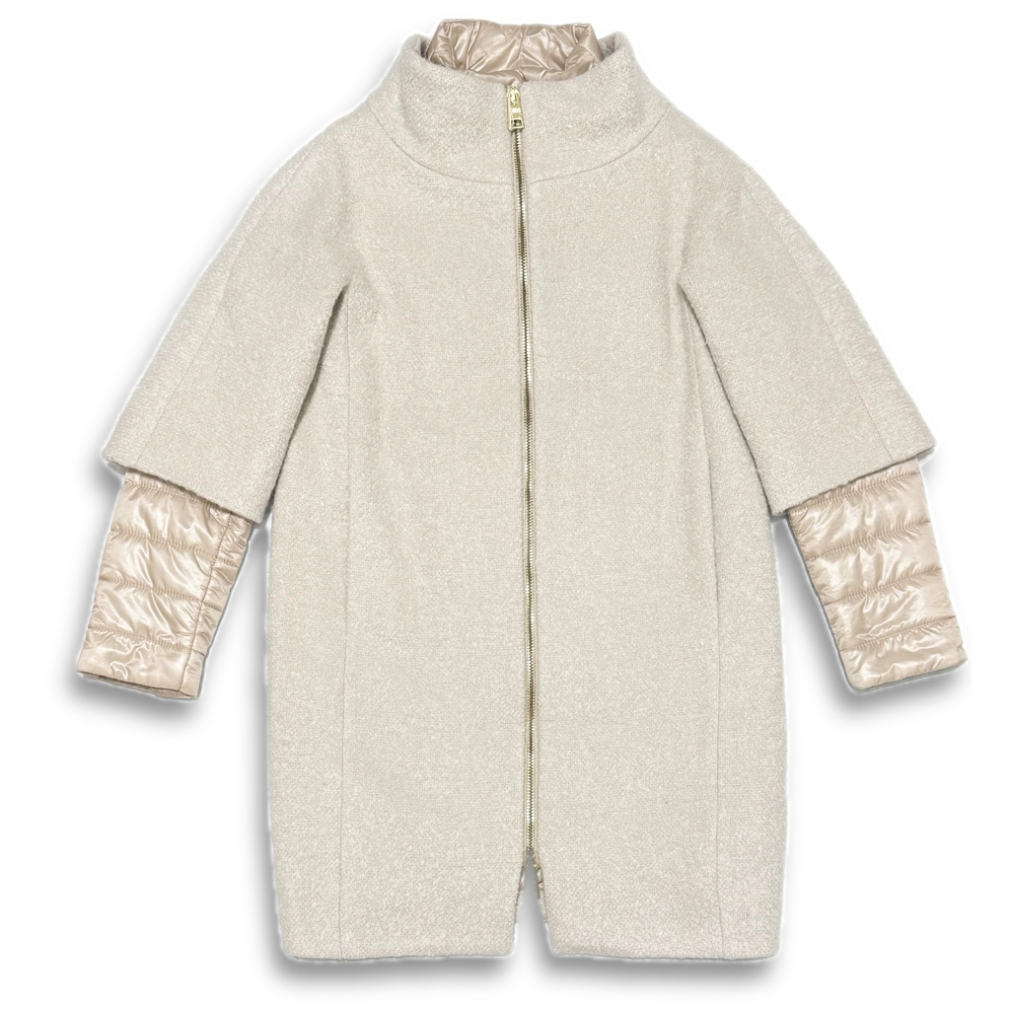 ヘルノ コクーン ウールモヘヤ＆ナイロンウルトラライトコート CA00002DO ベージュ #38  HERNO