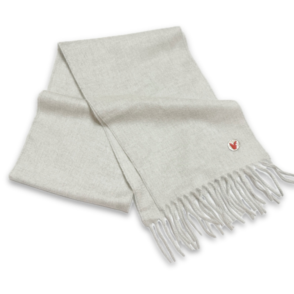 ロロピアーナ  カシミア100％　フリンジマフラー　グレー　Loro Piana