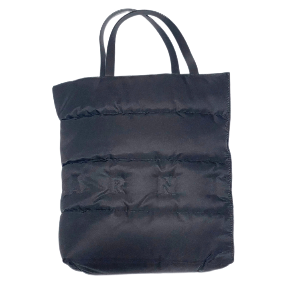 マルニ　男女兼用　キルティング　もこもこトートバッグ　黒　Museo Padded Soft large MARNI