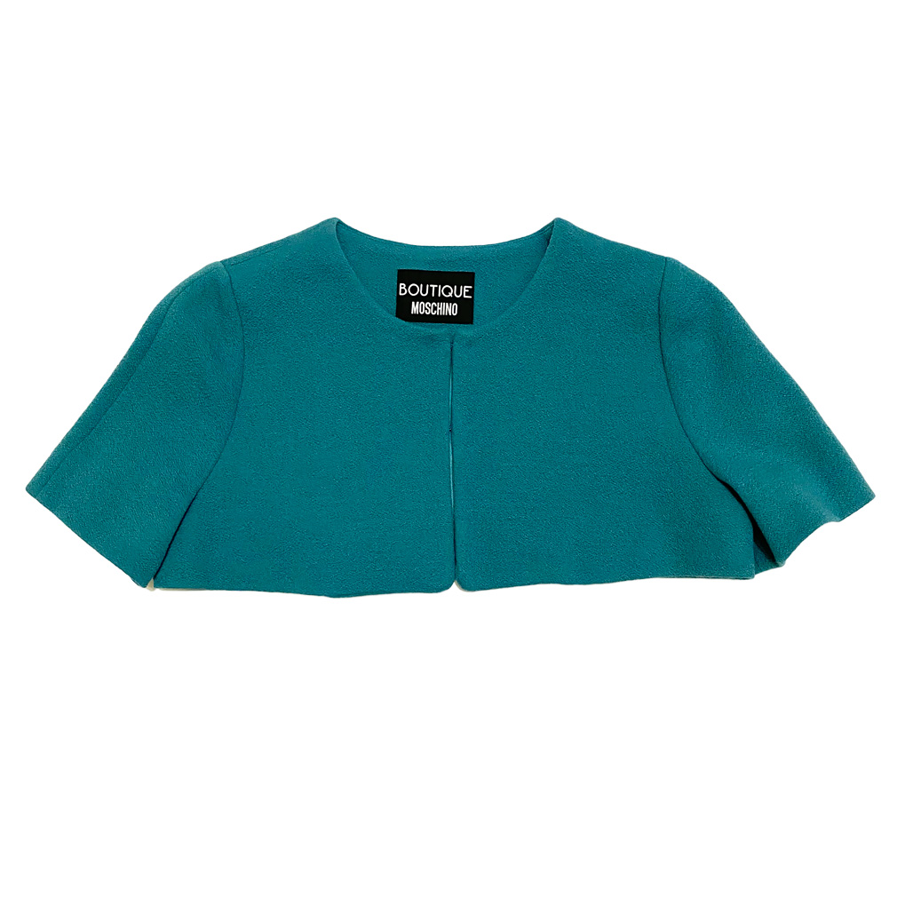 モスキーノ　ボレロジャケット　グリーン　#38　MOSCHINO