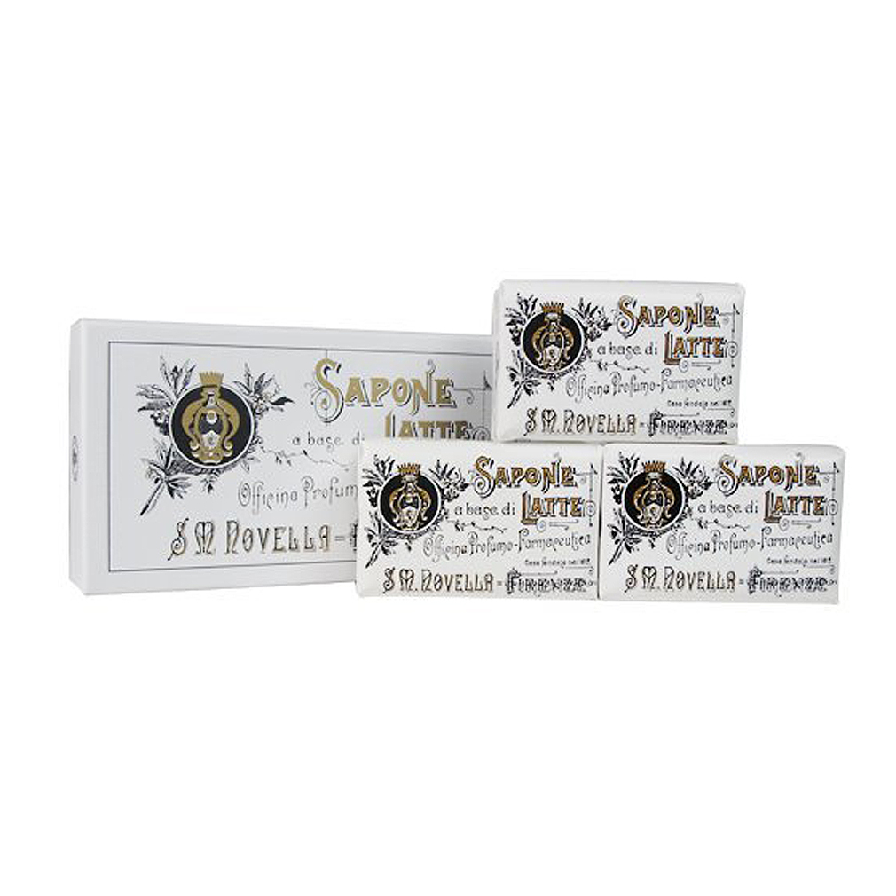 サンタマリアノヴェッラ＊ミルクソープ(石鹸)　100ｇ×3個セット　サポーネ・ラッテ　Santa Maria Novella