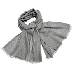 ロロピアーナ  メンズ　カシミア×シルク　ストール　グレー　Loro Piana