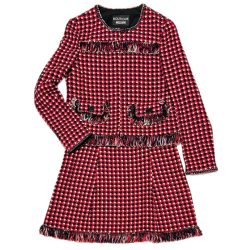 モスキーノ　ツイードスーツ(セットアップ） 赤  #40　MOSCHINO