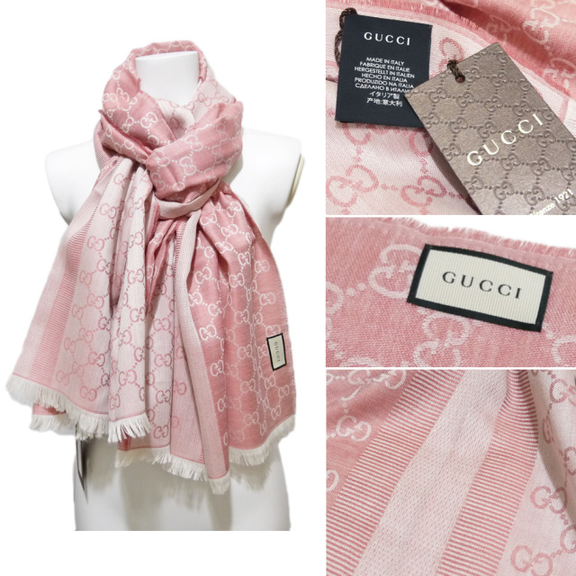 GUCCI グッチ シルクストール サーモンピンク TOM FORD GUCCI グッチ シルクストール サーモンピンク TOM FORD GUCCI