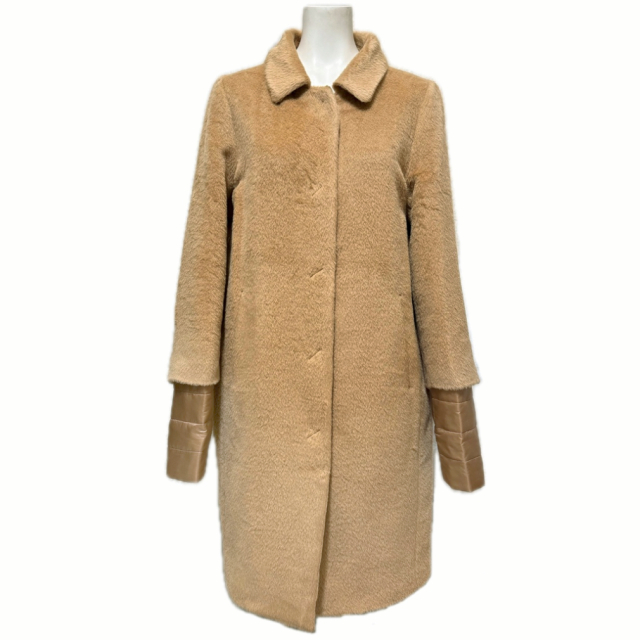 ヘルノ アルパカ ステンカラーコート キャメル #42 HERNO