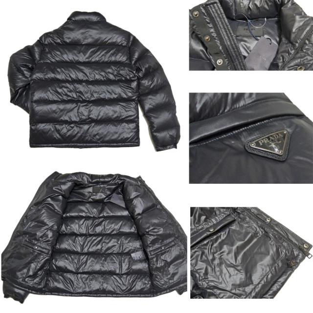PRADA ブラック ダウンジャケット　サイズ50 PRADA - PRADA(プラダ) ダウンジャケット サイズ36 S レディース
