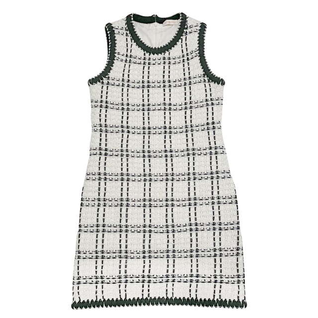 トリーバーチ ツイードワンピース 白 #S TORY BURCH 