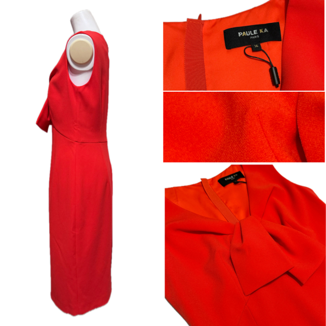 ポールカ リボン ワンピース 赤 #36 PAULE KA 