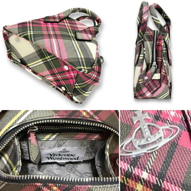 vivienne westwood タータンチェック　ブリーフケース vivienne westwood タータンチェック ブリーフケース Vivienne