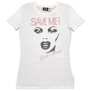 新品D&G背中がシースルーレース　セクシーTシャツ　白　＃XS　