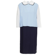 マルニ 　七分袖　シルクワンピース　ブルー　#40　MARNI