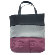 マルニ　男女兼用　キルティング　もこもこトートバッグ　黒×ボルドー　2way Museo Padded Soft small  MARNI