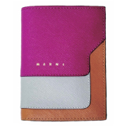 ウッディ⭐︎MARNI 二つ折り財布 ボルドー/グレー/ピンク 保存袋付き MARNI(マルニ)のバッグ、お財布など