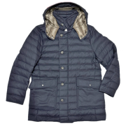 モンクレール　メンズ　フード付きウールダウンコート　COPERNIC　ネイビー　#1  MONCLER