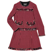モスキーノ　ツイードスーツ(セットアップ） 赤  #40　MOSCHINO
