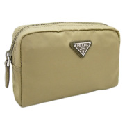 プラダ　ナイロン　化粧ポーチ　1NA021　ベージュ(CORDA)　PRADA