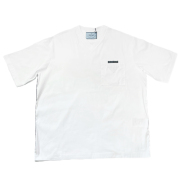 プラダ　メンズ　胸ポケット　クルーネックTシャツ　白　#M  PRADA