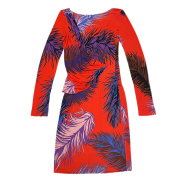 エミリオプッチ　長袖ワンピース　赤　#42　EMILIO PUCCI