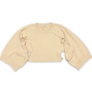 ロエベ　コットンニットセーター　ポンチョ　白　#S　LOEWE