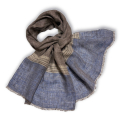 ロロピアーナ  メンズ　リネン　ストール　茶　Loro Piana