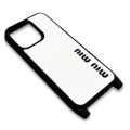 ミュウミュウ　13Pro　iPhoneケース　白　miu miu