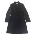 プラダ　1枚仕立て　ロングジャケットコート　黒　#38　PRADA