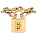 バレンシアガ　ロックチェーンブレスレット　Lock chain bracelet　ゴールド　BALENCIAGA