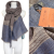 ロロピアーナ  メンズ　リネン　ストール　茶　Loro Piana