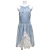 モスキーノ　レース　ホルターネックワンピース　水色　#40　MOSCHINO