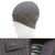 プラダ　カシミア100％　リヴニット帽子　男女兼用　チャコールグレー（ARDESIA)　PRADA