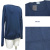 プラダ　ウール×シルク Uネック 薄手ニットセーター　ネイビー　#38#40#42　PRADA