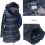 プラダ　ファー付　ロングダウンジャケット（コート）29P117　ネイビー(NOTTE)　#42　PRADA