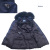 プラダ　ファー付　ロングダウンジャケット（コート）29P117　ネイビー(NOTTE)　#42　PRADA