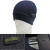 プラダ　ウール100％　リヴニット帽子　男女兼用　濃紺（BLEU)　PRADA
