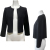 C by bloomingdale's　カシミア100％　ショート丈ボレロカーディガン　黒　#XS #S #M