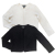 C by bloomingdale's　カシミア100％　ショート丈ボレロカーディガン 白　#XS #S #M #L