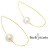Melissa Mcarthur Jewellery ロンドン発ワイヤージュエリー22kゴールド　パールピアス　ティアドロップ　メリッサマッカーサージュエリー
