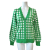 ケイトスペード　チェック柄　カーディガン　グリーン　#XS  kate spade