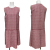 レッドヴァレンティノ　プリーツワンピース　グレンチェック ボルドー　#40　RED VALENTINO