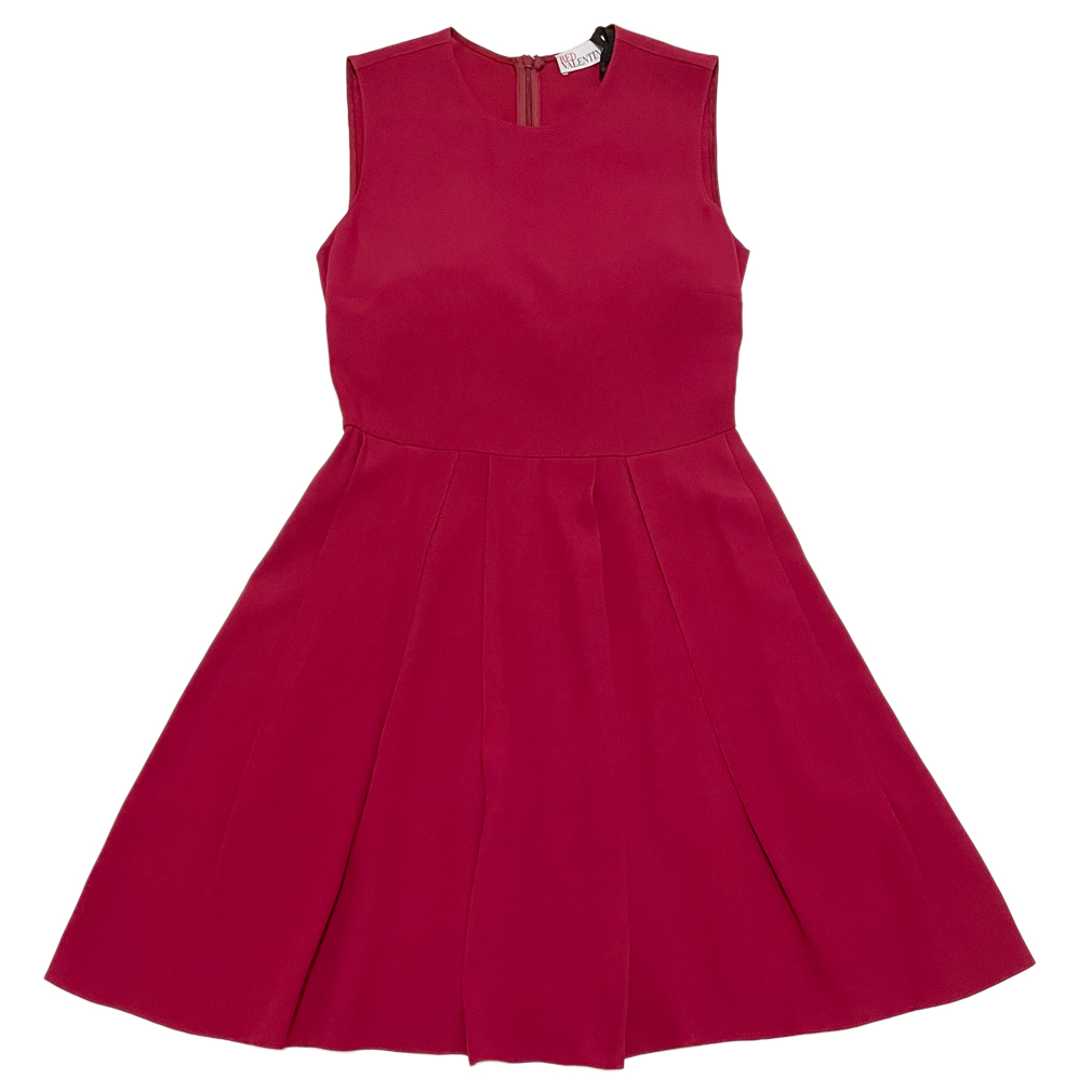 レッドヴァレンティノ　プリーツワンピース　赤　#38　RED VALENTINO