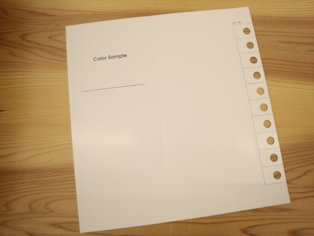 糸見本　サンプル　帳