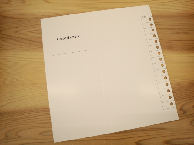 糸見本　サンプル　帳