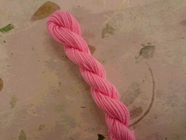 茜染　紅花染　糸