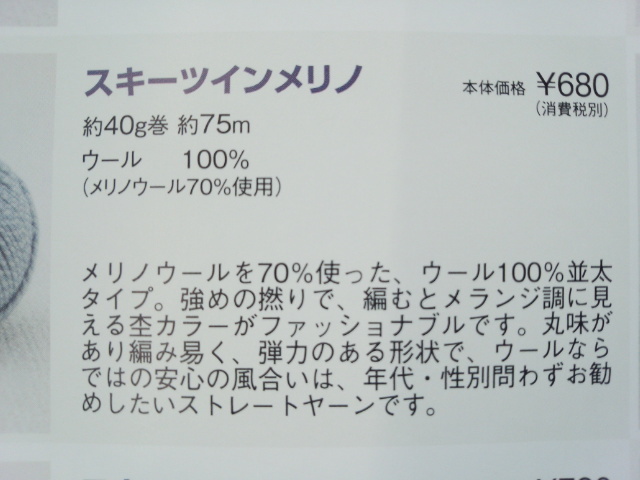 スキー　ツインメリノ