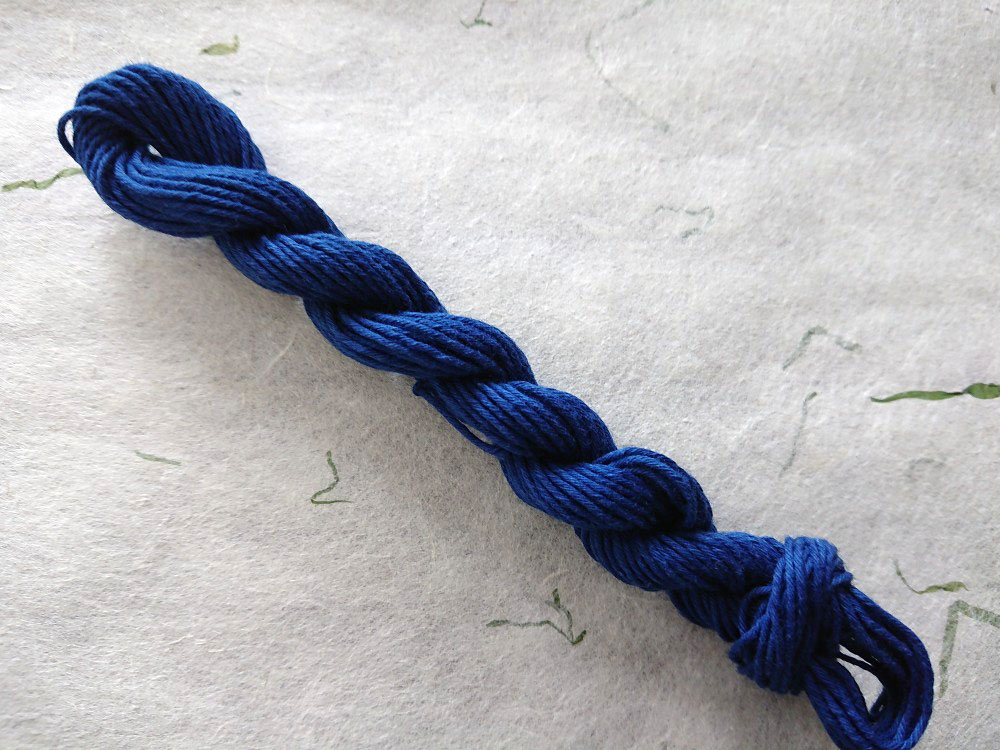 インジゴ　藍　染　糸