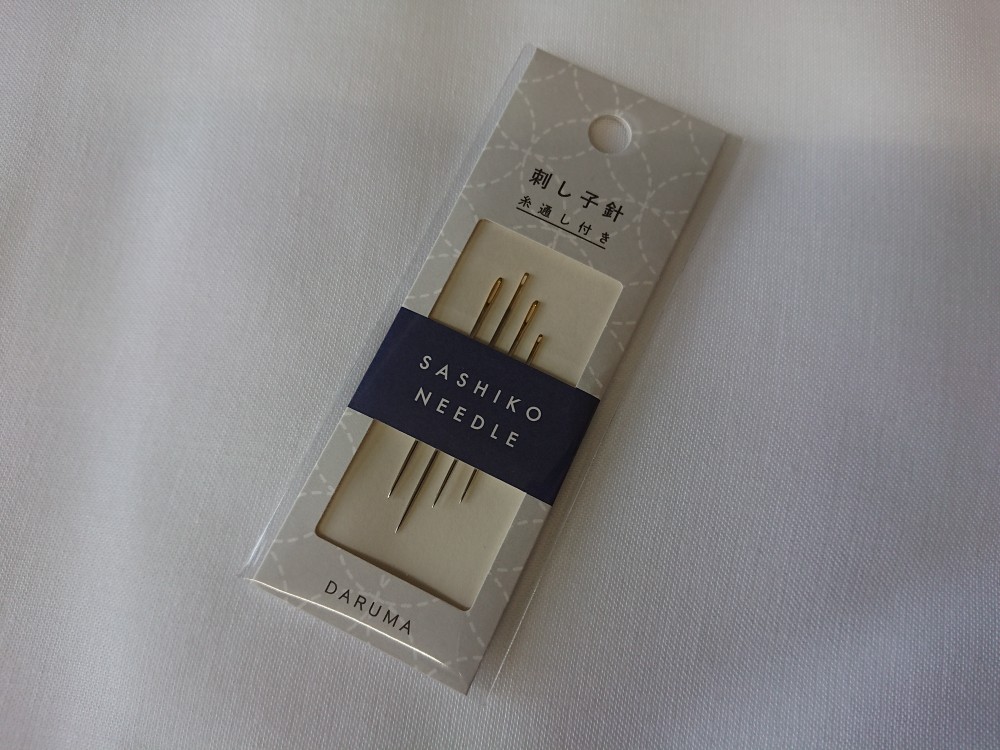 ダルマ　刺し子針　４本　糸通