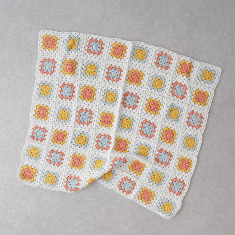 編み物キット #4-2 モチーフつなぎのベビーおくるみ