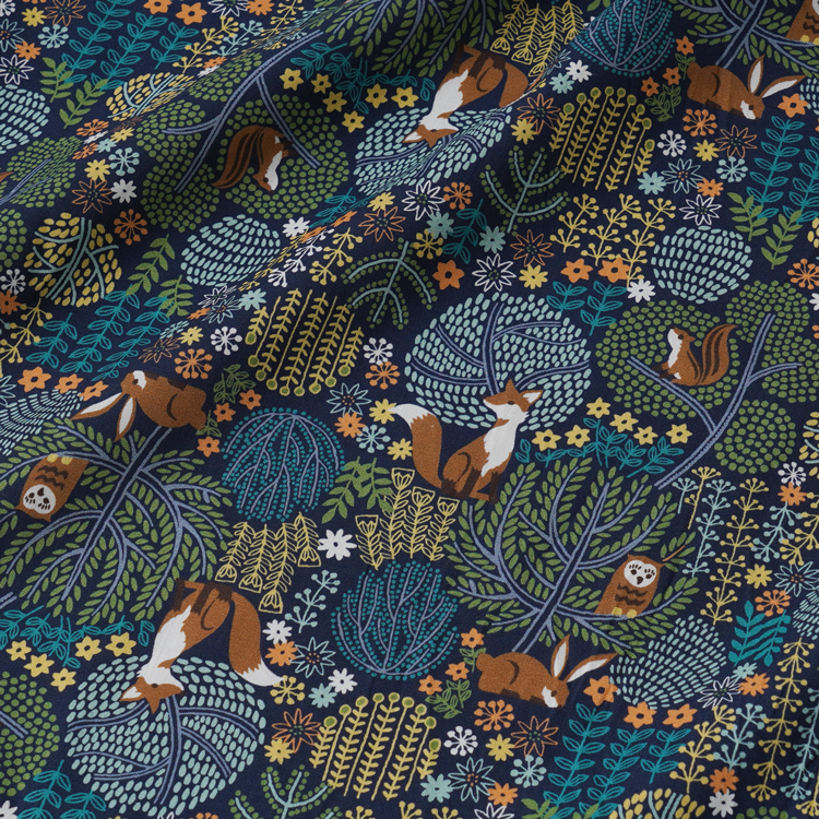 生地 HIRVI シーチング かくれんぼ