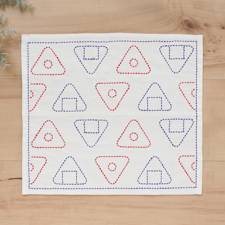 図案に沿って刺すだけ！かんたんキット 刺し子のふきん 第5弾