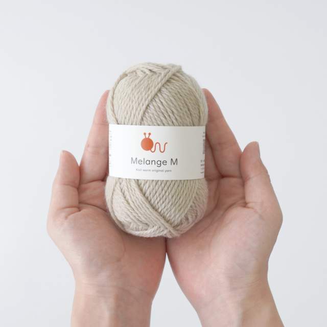 Knitworm Melange M メランジ 並太 大きさ